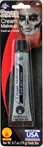 TUBO MAQUILLAJE PLATEADO MET