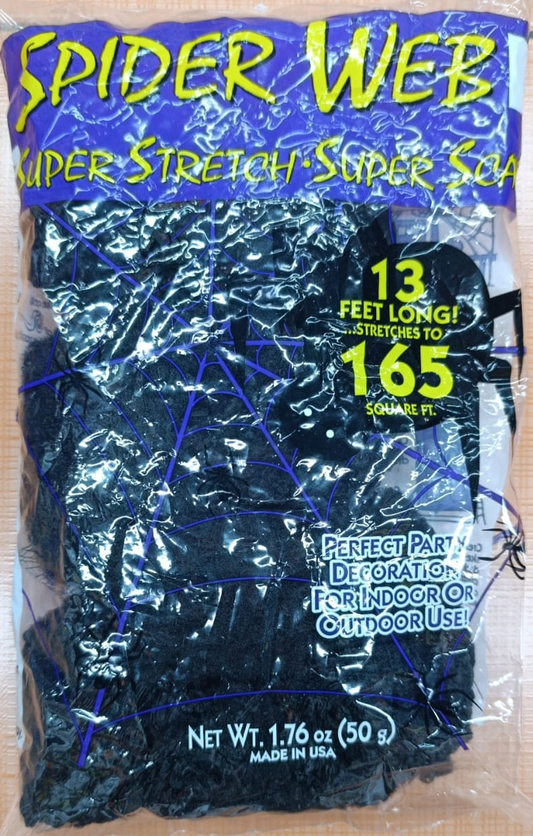 TELA DE ARAÑA NEGRA 50GR