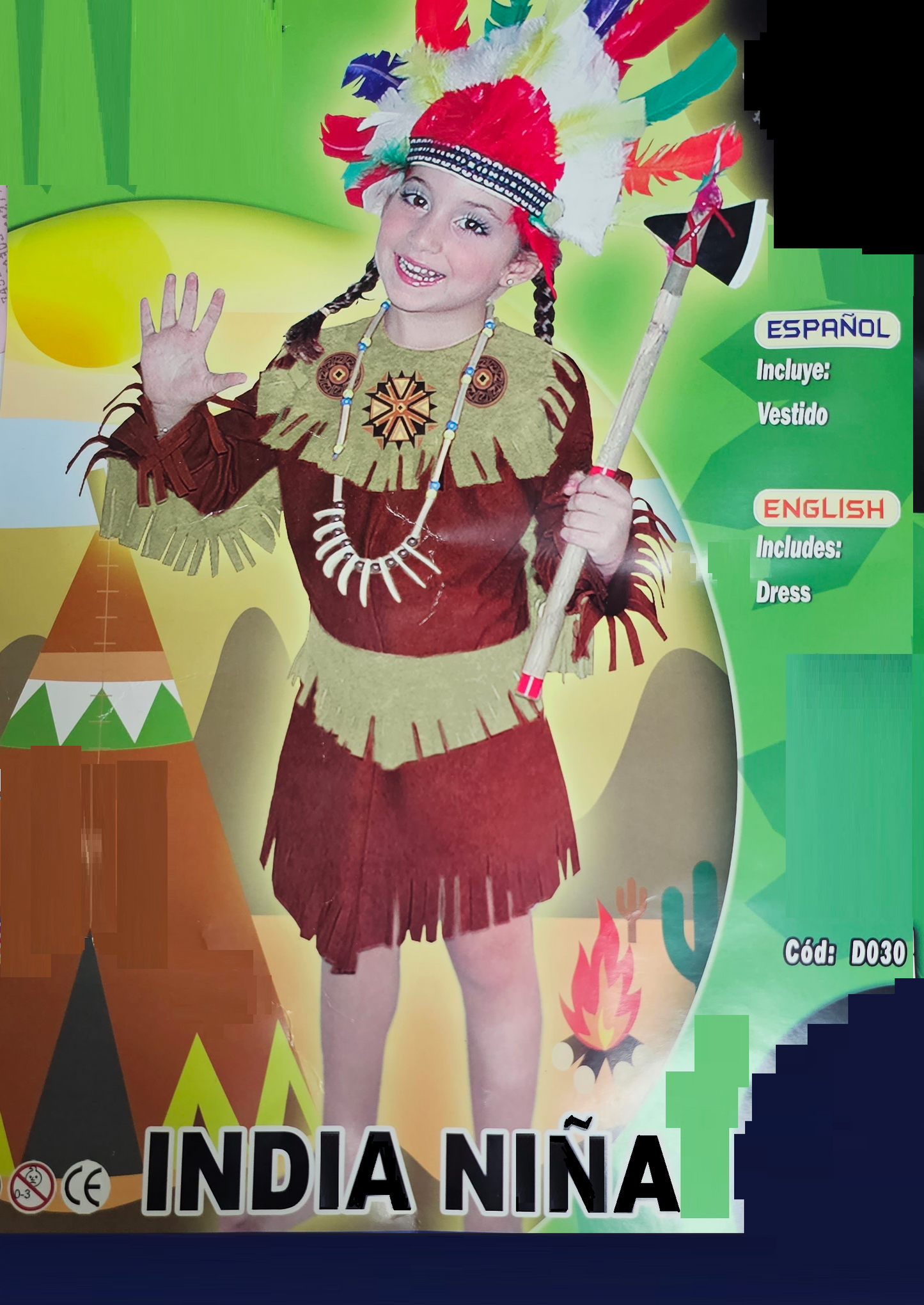 DISFRAZ INDIA INF T10