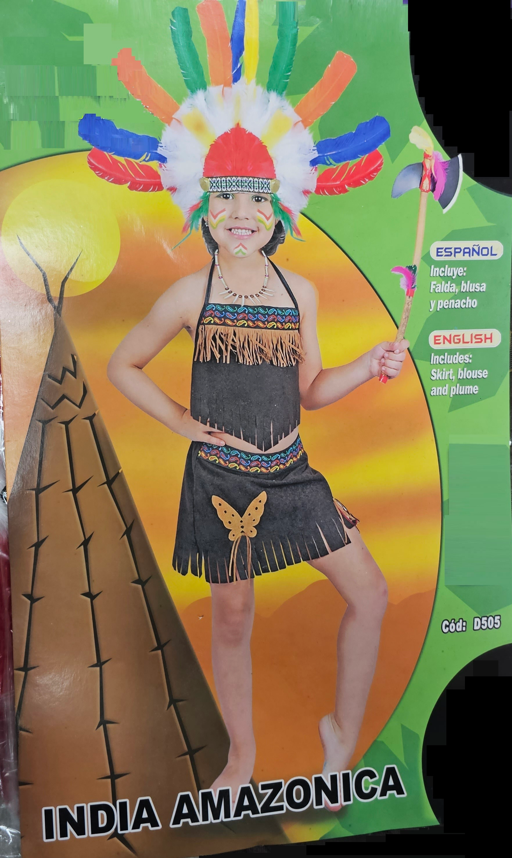 DISFRAZ INDIA AMAZONICA T06 IN