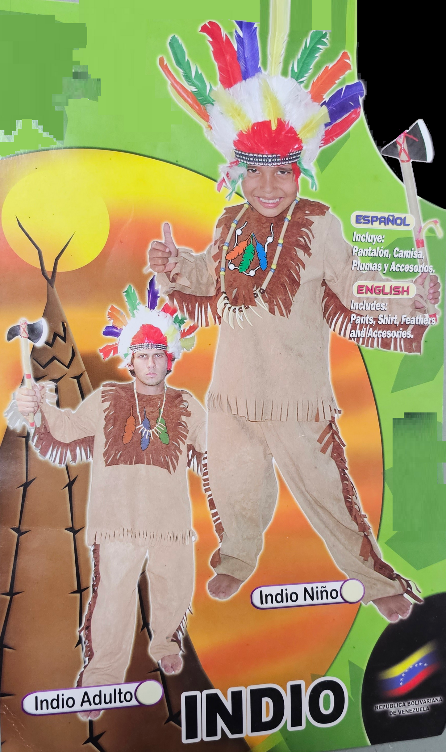 DISFRAZ INDIO INF T10