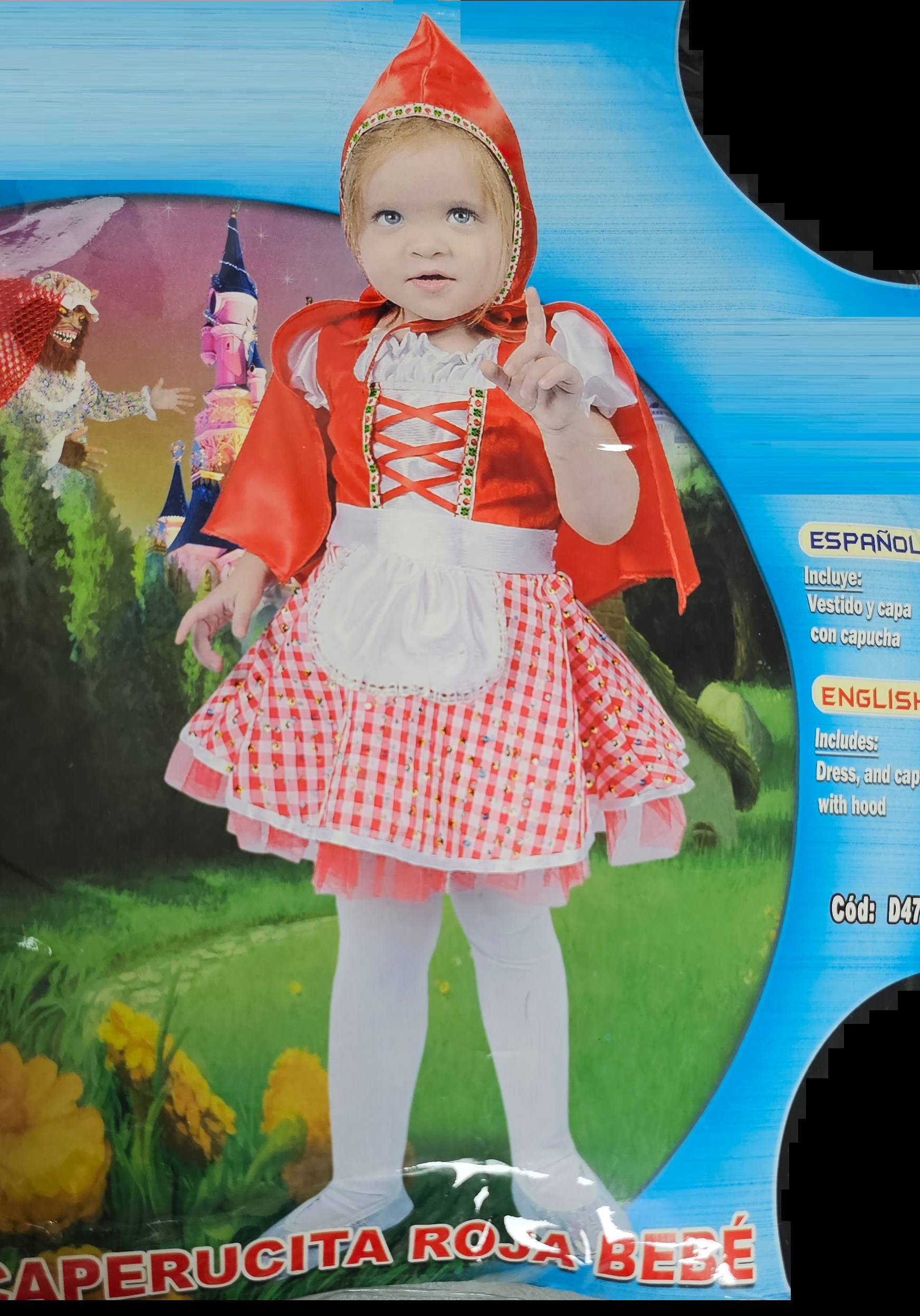 DISFRAZ CAPERUCITA BEBE T12-18