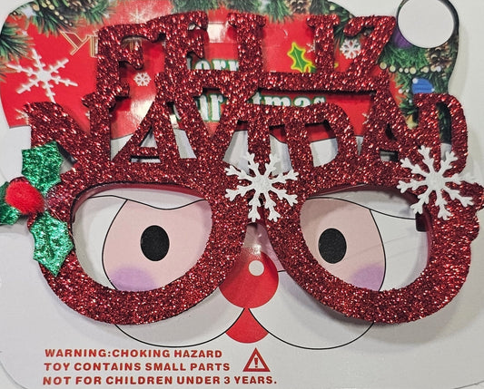 LENTES NAVIDAD ROJO