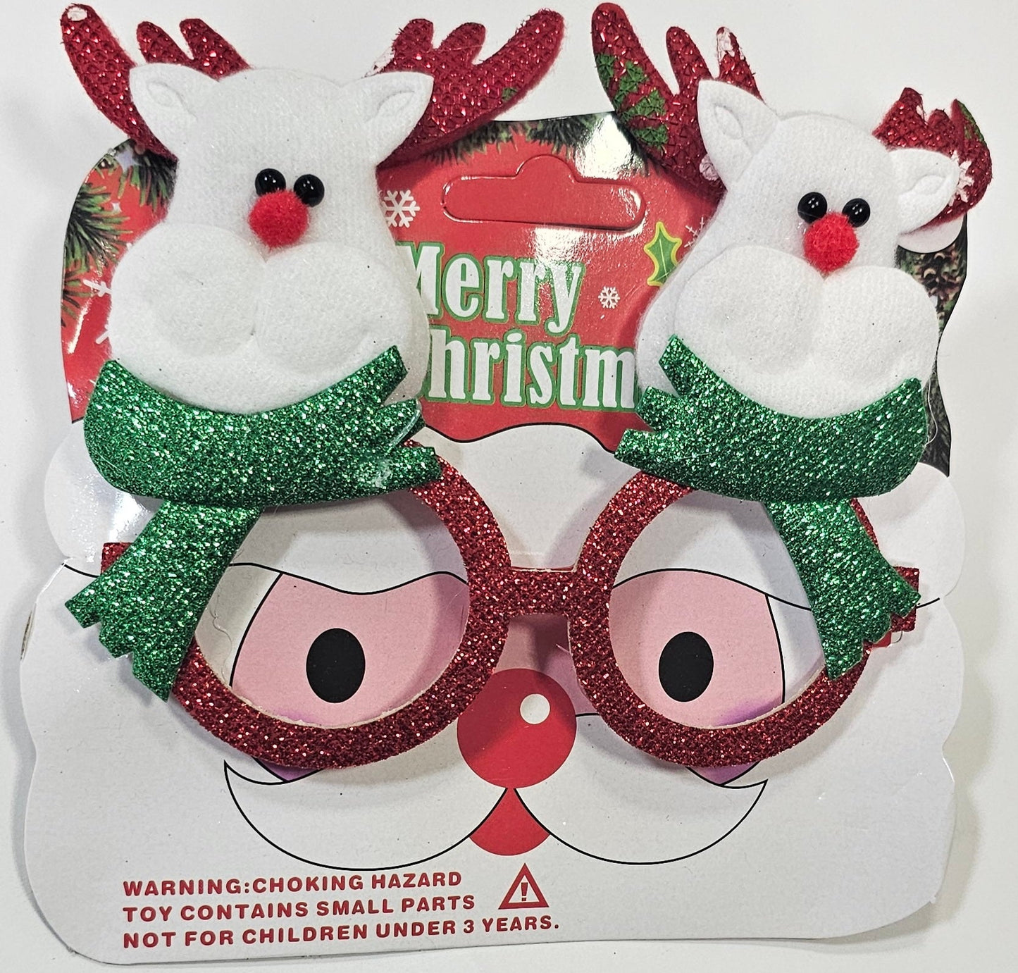 LENTES NAVIDAD RENO ROJOS