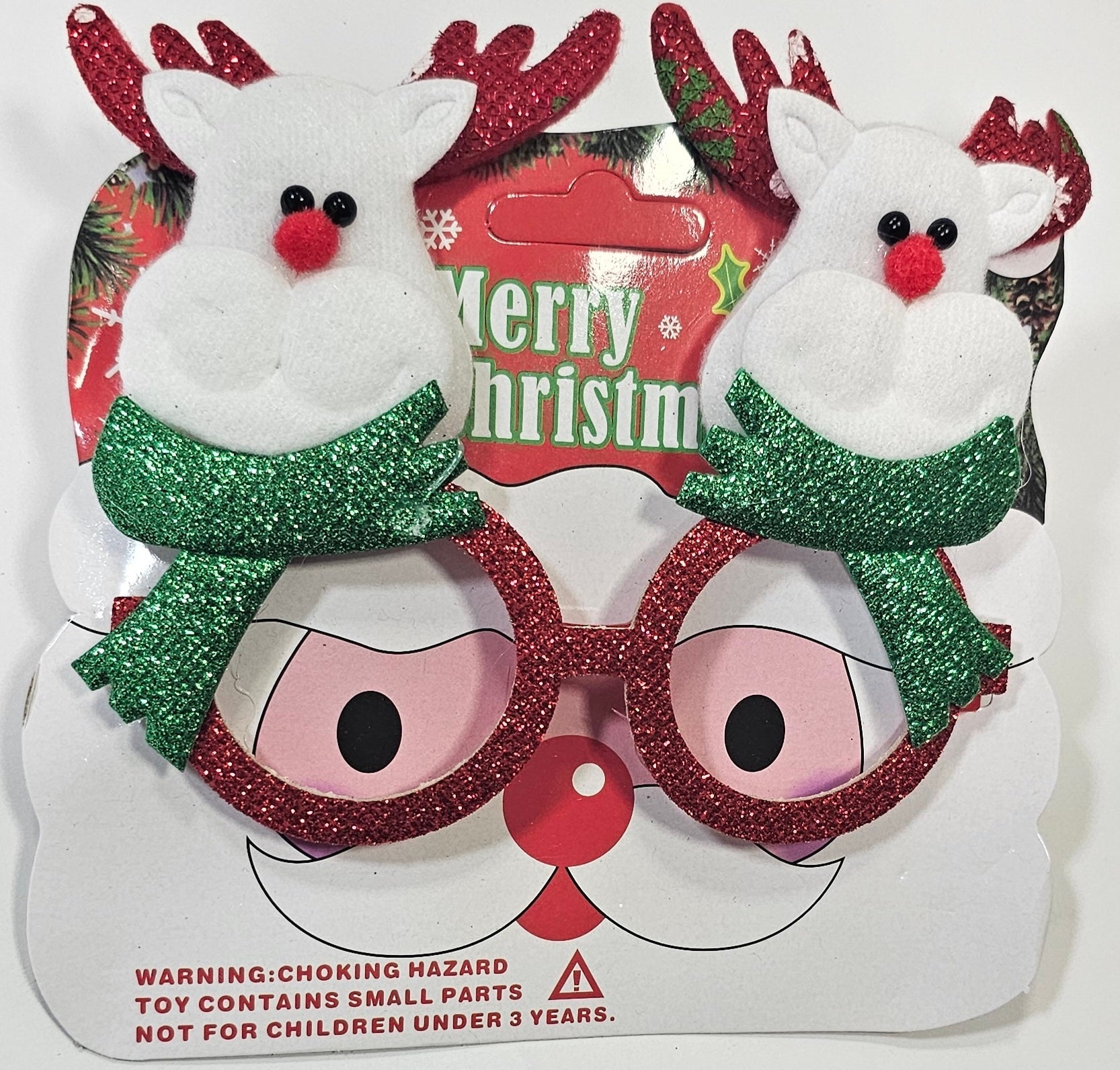 LENTES NAVIDAD RENO ROJOS