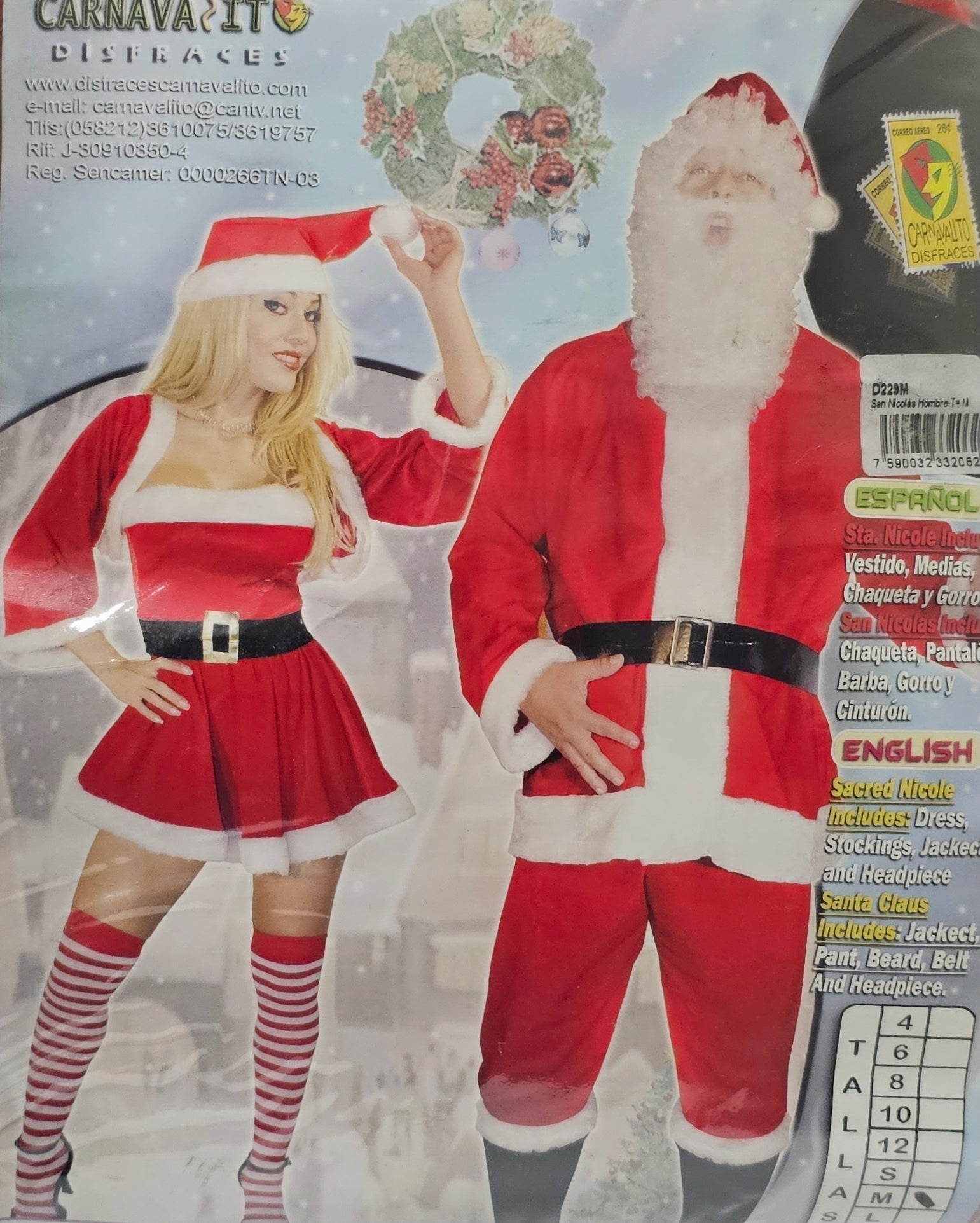 DISFRAZ SAN NICOLAS ADULTO M