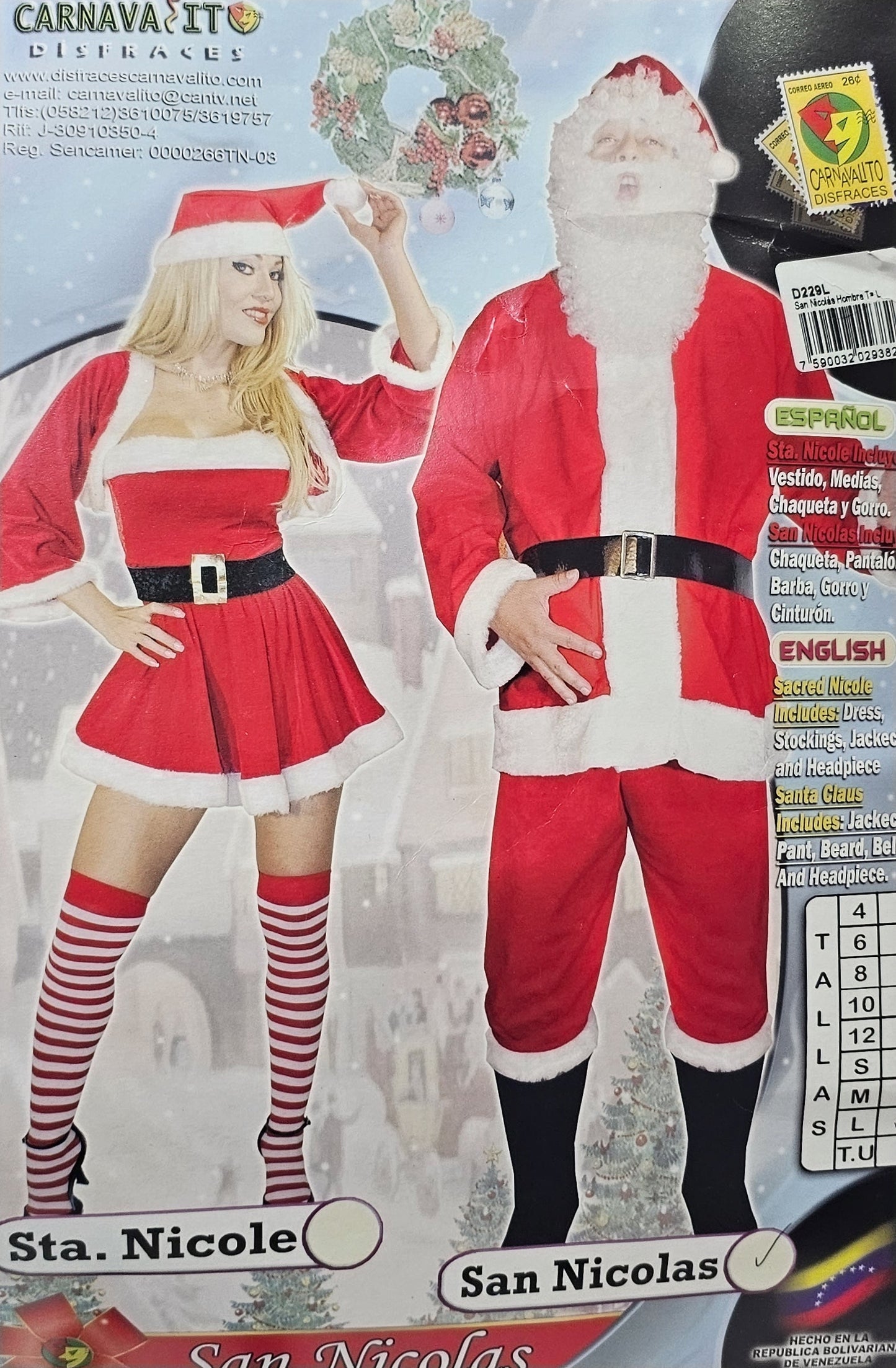 DISFRAZ SAN NICOLAS ADULTO L