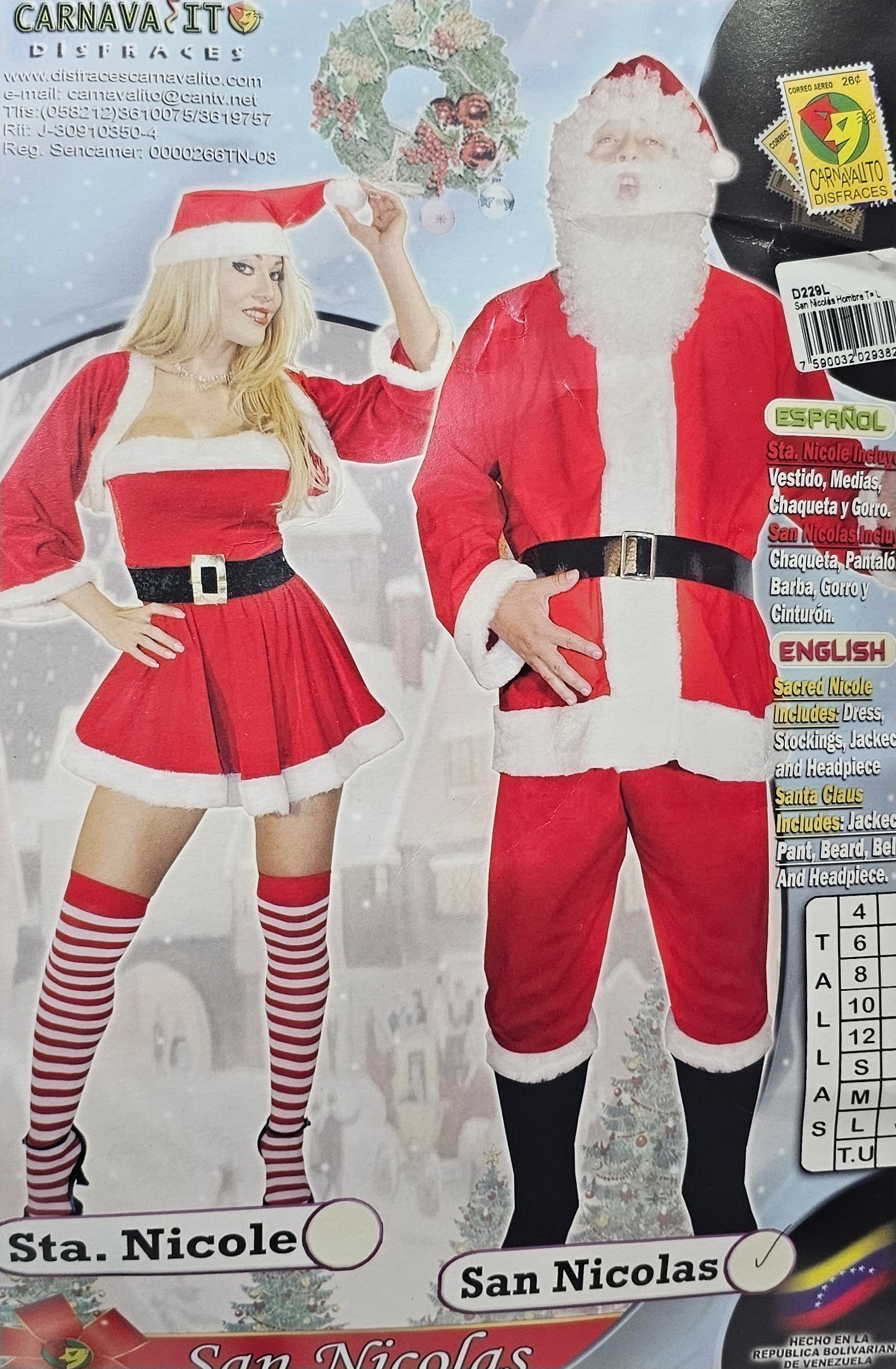 DISFRAZ SAN NICOLAS ADULTO L