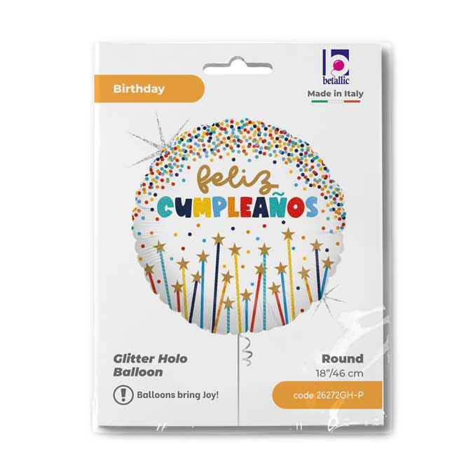 GLOBO R18 VELAS ESTRELLA CUMPL