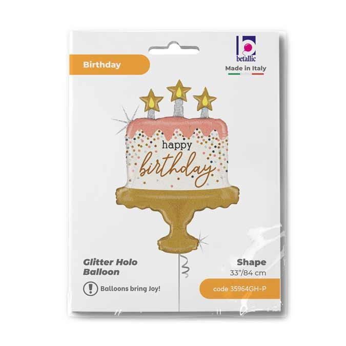 GLOBO BDAY CAKE CONFETTI 33PG