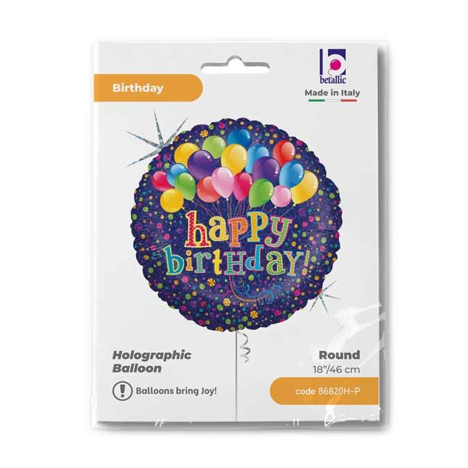 GLOBO BIGBUNCH BLLNS BDAY HOLO