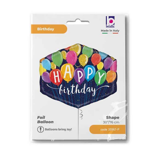 GLOBO FESTIVE BDAY BLLNS 30PG