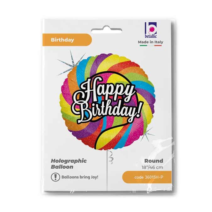 GLOBO LOLLIPOP BDAY 18PG