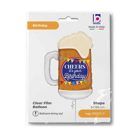 GLOBO CHEERS BDAY BEER 34PG