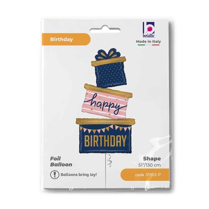 GLOBO NAVY BDAY GIFT TRIO 51PG