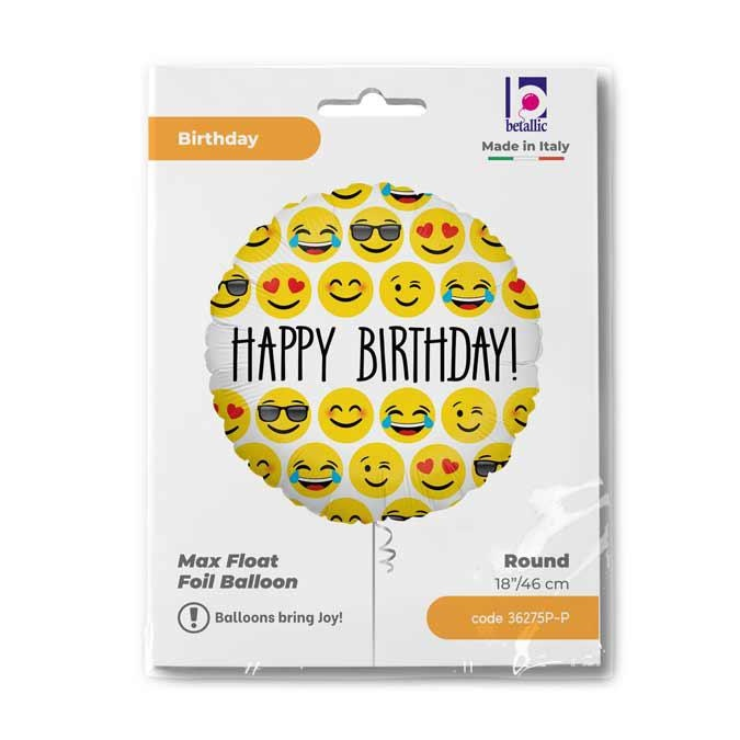 GLOBO EMOJI BDAY 18PG