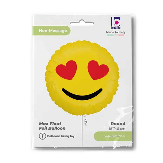 GLOBO EMOJI HEARTS R18PG