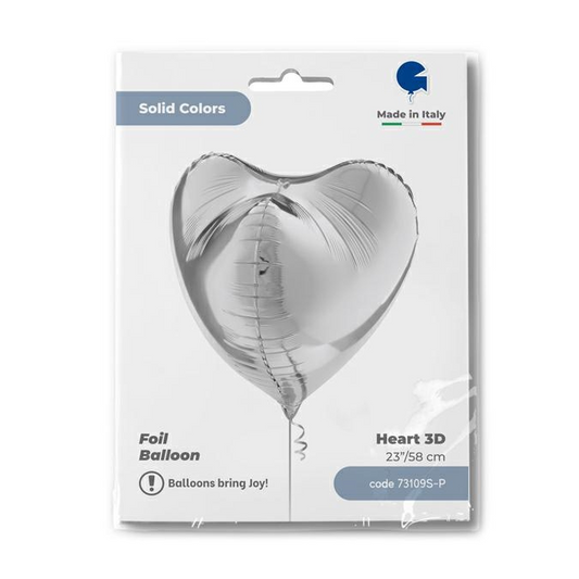 GLOBO HEART SILVER 3D 23PG