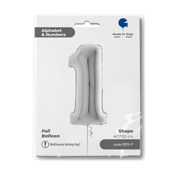 GLOBO NUMBER 1 SILVER 40PG