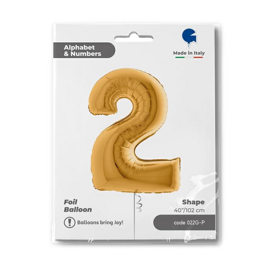 GLOBO NUMBER 2 GOLD 40PG