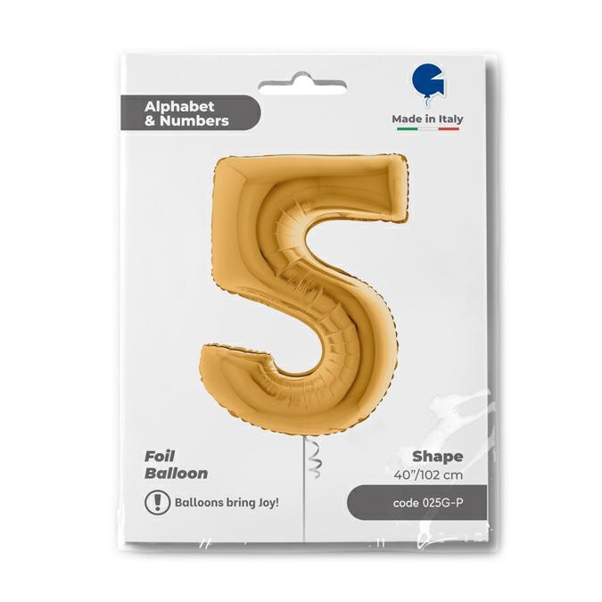 GLOBO NUMBER 5 GOLD 40PG