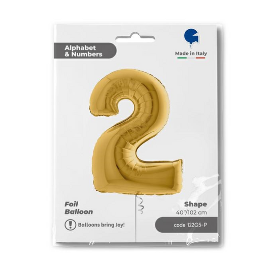 GLOBO NUMBER 2 GOLD5 40PG