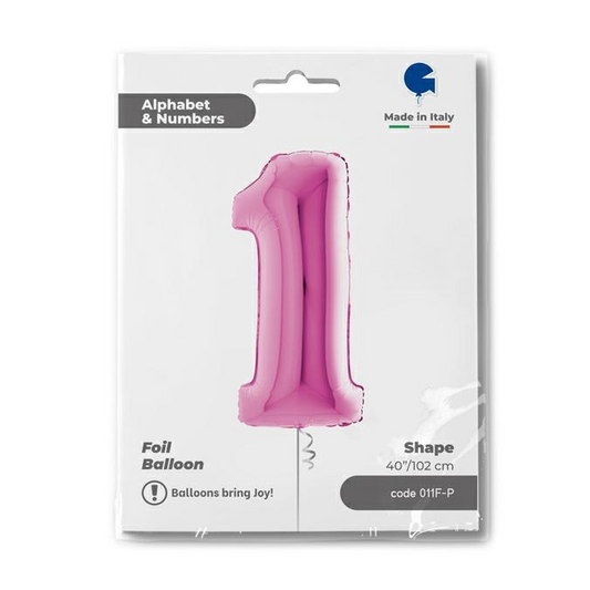 GLOBO NUMBER 1 FUXIA 40PG