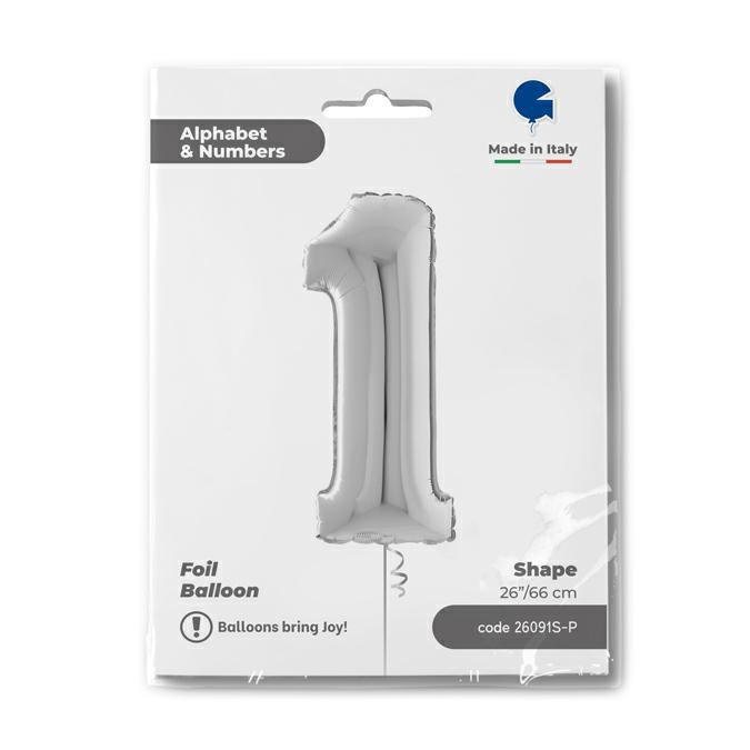 GLOBO NUMBER 1 SILVER 26PG