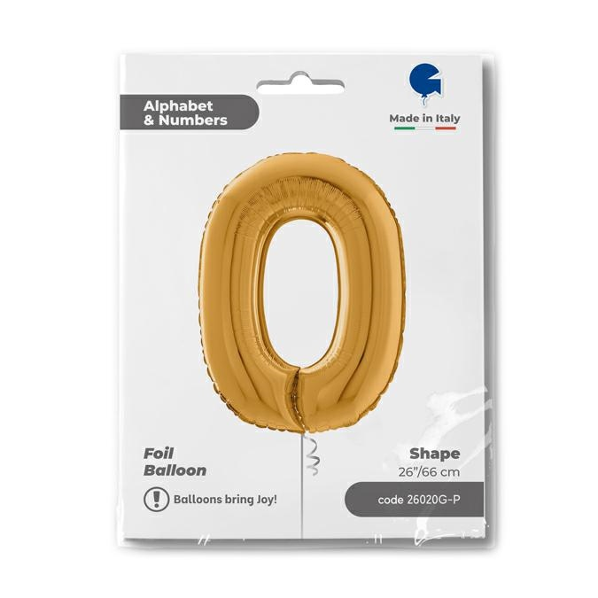 GLOBO NUMBER 0 GOLD 26PG
