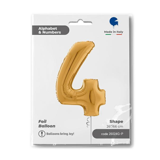 GLOBO NUMBER 4 GOLD 26PG