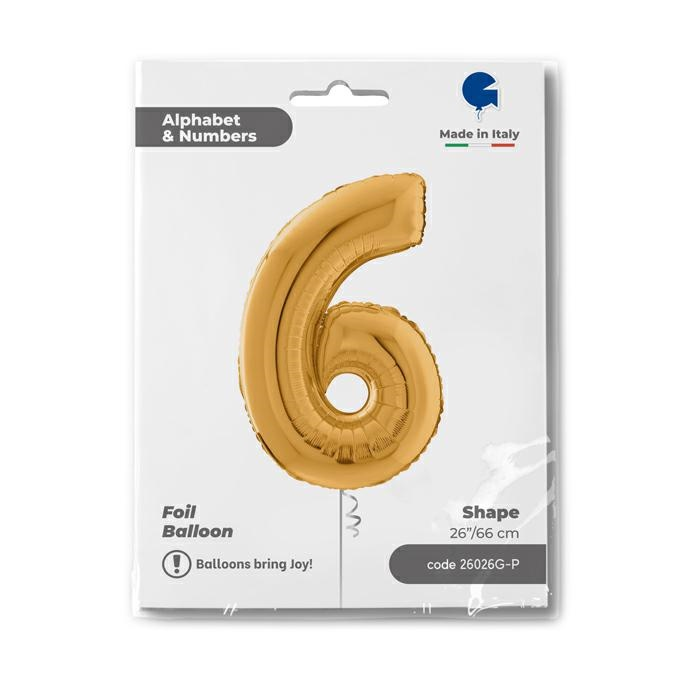 GLOBO NUMBER 6 GOLD 26PG