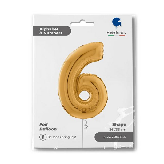 GLOBO NUMBER 6 GOLD 26PG