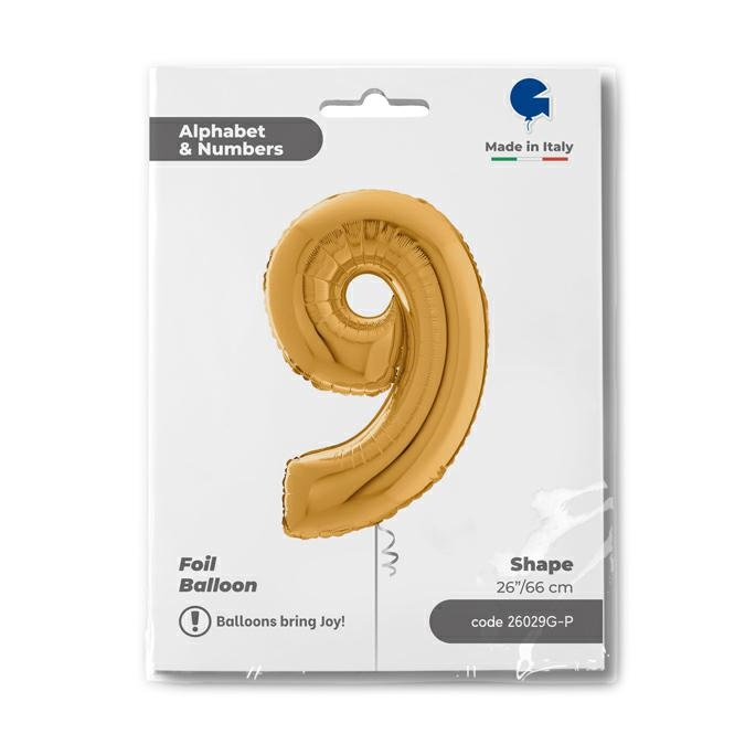 GLOBO NUMBER 9 GOLD 26PG