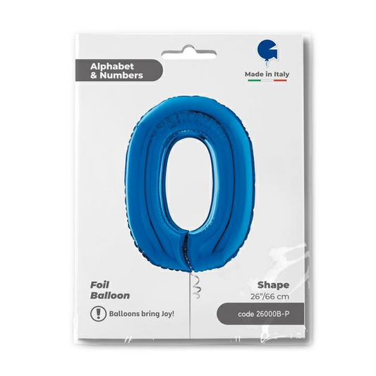 GLOBO NUMBER 0 BLUE 26PG