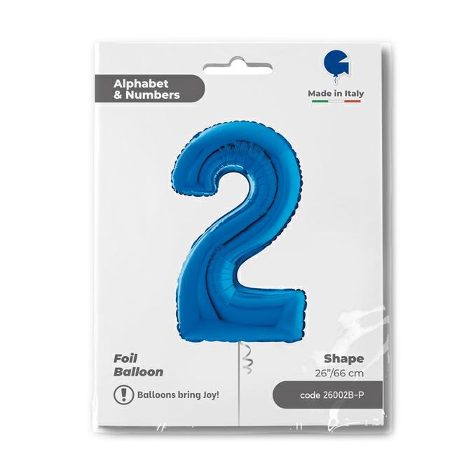 GLOBO NUMBER 2 BLUE 26PG