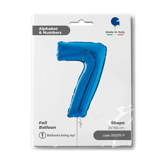 GLOBO NUMBER 7 BLUE 26PG