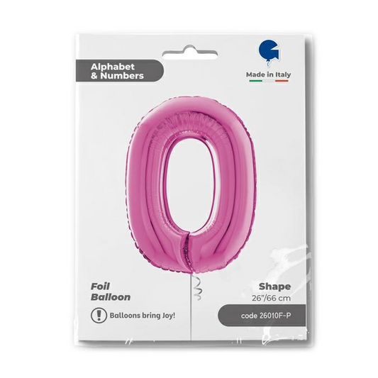 GLOBO NUMBER 0 FUXIA 26PG