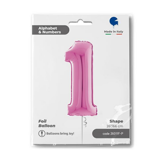 GLOBO NUMBER 1 FUXIA 26PG