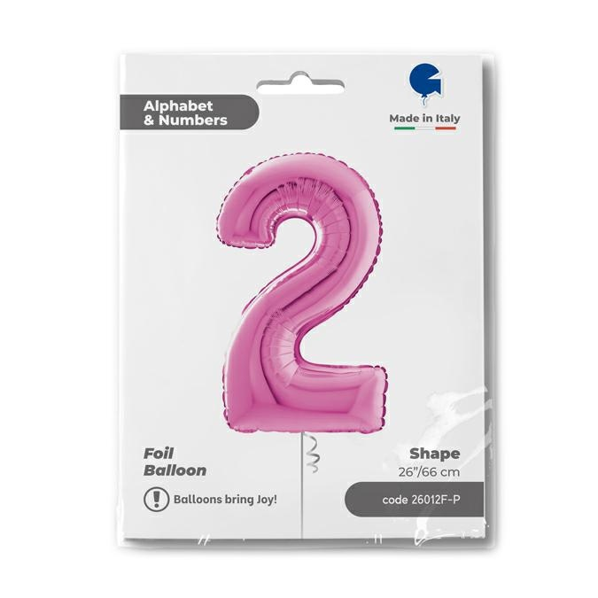 GLOBO NUMBER 2 FUXIA 26PG