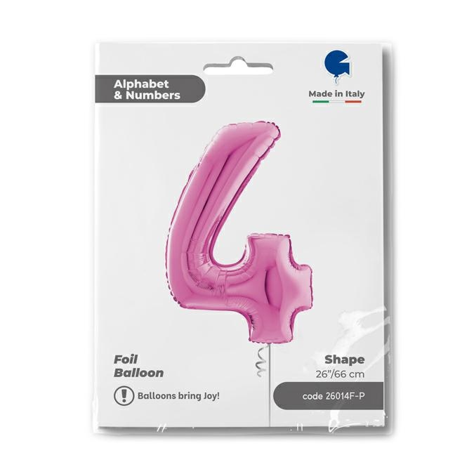 GLOBO NUMBER 4 FUXIA 26PG