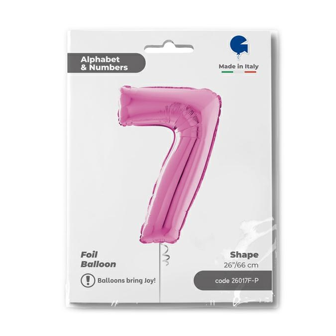 GLOBO NUMBER 7 FUXIA 26PG