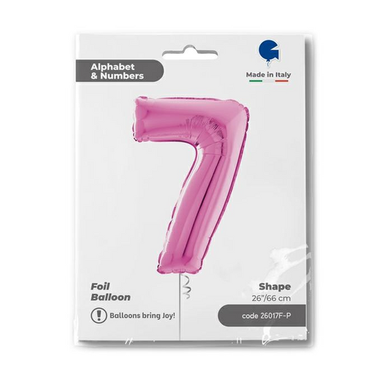 GLOBO NUMBER 7 FUXIA 26PG