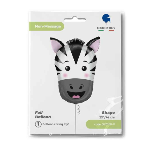 GLOBO CABEZA ZEBRA 24PG