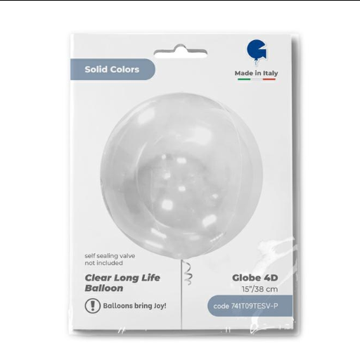 GLOBO 15PG TRANSP CLEAR 4D