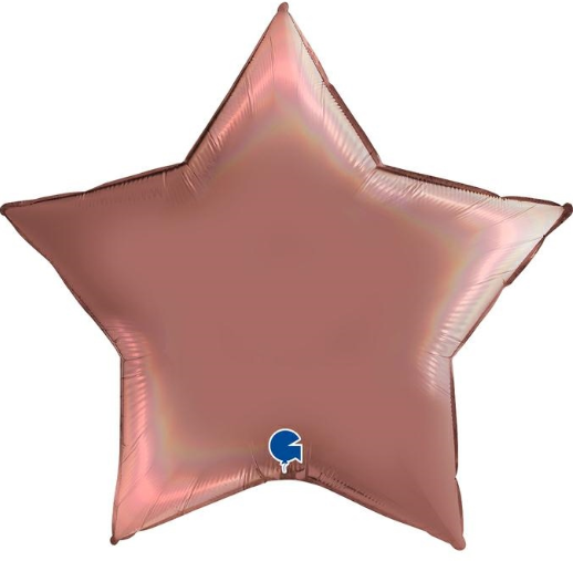 GLOBO ESTRELLA ROSE GOLD 36PG