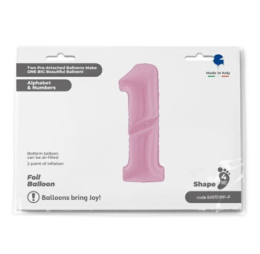 GLOBO NUMERO 1 64PG ROSA PASTE