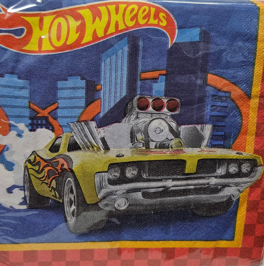 SERVILLETA HOT WHEELS 16UDS