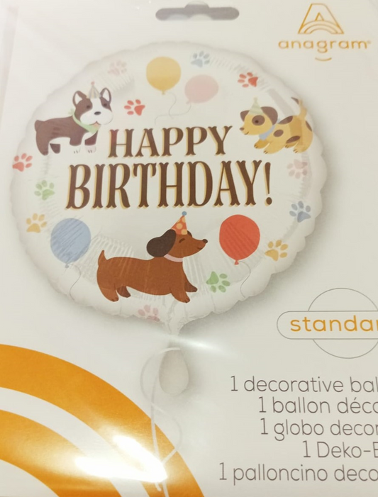 GLOBO 18PG HBD DOG