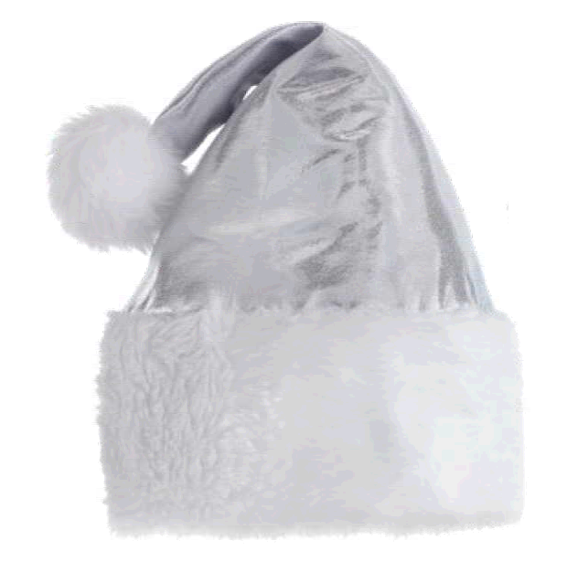 SOMBRERO SANTA DELUXE PLATEADO
