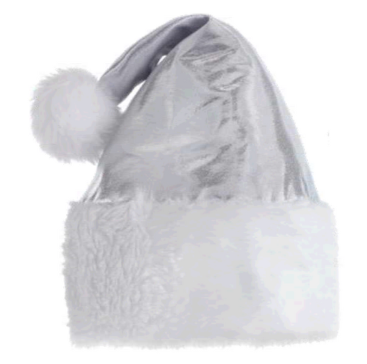 SOMBRERO SANTA DELUXE PLATEADO